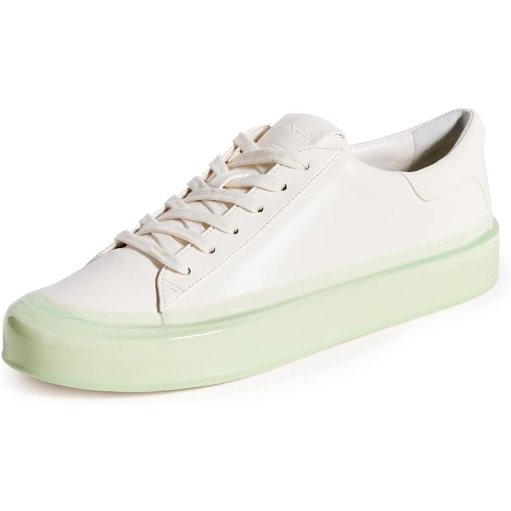 Vince Gabi Low Top Dipped Sneakers Lace up Shoes White Mens Size 10